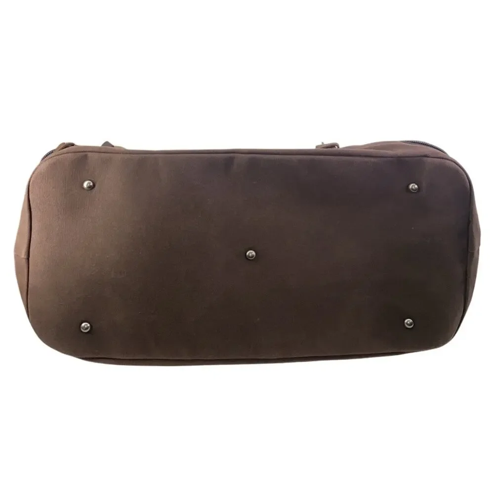 Nerlion Weekender Overnight Bag Canvas & Leather Duffel Bag